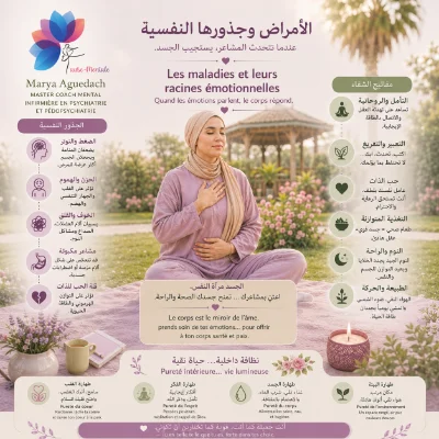 "الأمراض وجذورها النفسية: عندما يتحدث الجسد بلغة المشاعر"
